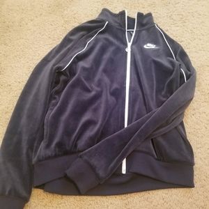 Nike velour zip jacket